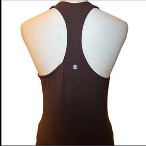 CRZ YOGA Women's Racerback Tank Top with Built-in Bra Chocolate Brown